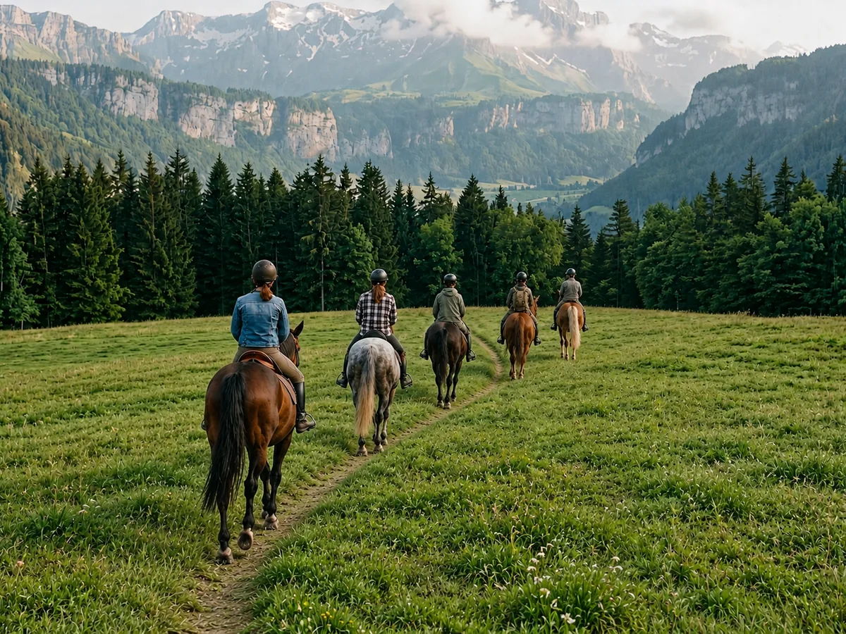 Balade à cheval en Haute-Savoie, autour de Vulbens